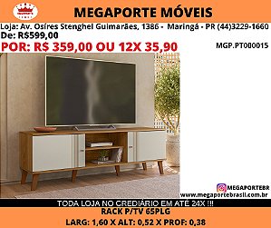 Rack p/ tv 65plg 1,60m
