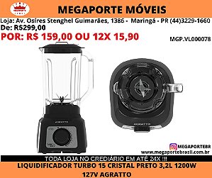 Liquidificador Turbo 3,2L 127V Agratto