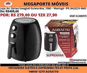 Fritadeira Elétrica 3,6L Agratto