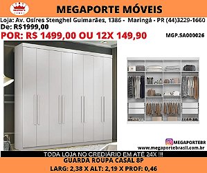 Guarda Roupa 2,38 Casal
