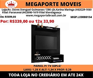 Painel p/ tv 50plg 1,20M