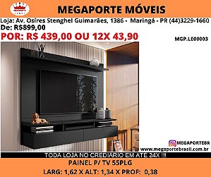 Painel p/ tv 55plg 1,62M