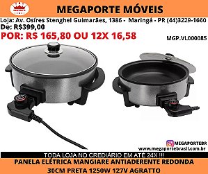 Panela Eletrica Mangiare Redonda 30CM 1250W 127V Agratto