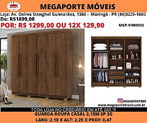 Guarda Roupa Casal 2,18m