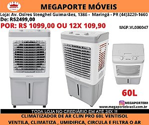 Climatizador Clin 60L Pro 150W 127V Ventisol