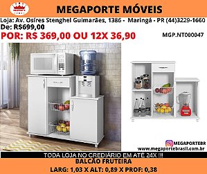 Balcão Fruteira 2 portas 1 gaveta