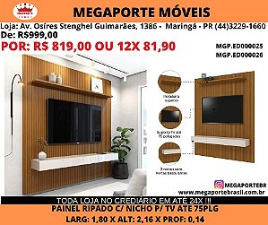 Painel p/ tv 75Plg Ripado