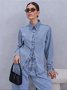 CAMISA BAST JEANS CLARO