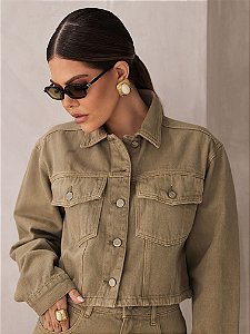 JAQUETA CROPPED FLAT
