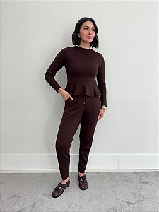 CONJUNTO URSULA PEPLUM TRICOT