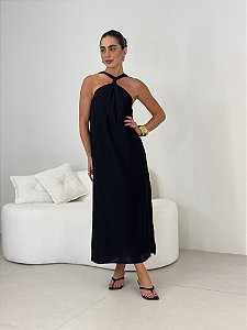 VESTIDO MIDI VISCOSE FRENTE UNICA JOANA