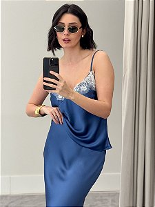 BLUSA CETIM COM RENDA JULIANA