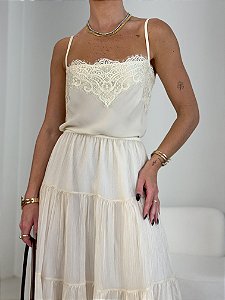 BLUSA RENDA DECOTE RETO JANA