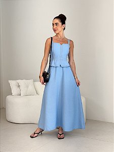 VESTIDO MIDI TECIDO MARANT CASSI