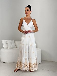 VESTIDO LONGO BODADO LUANA