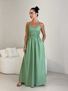 VESTIDO LONGO AMELIA LASTEX