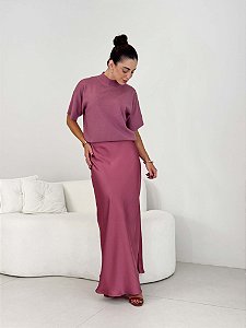 Blusa Manga Curta Gola Média Toque Cachemir Guta