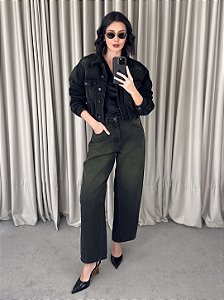 Calça Jeans Baggy Balloon Preta Estonada