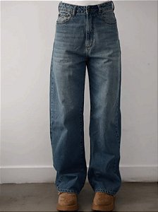 Calça Extra Wide Leg Jeans Feminina