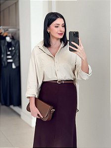 Camisa Oversized Feminina Algodão