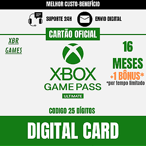 Game Pass Ultimate 12 Meses Código 25 Dígitos - Xbox One