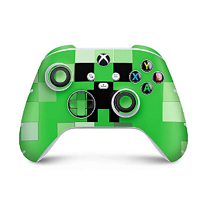 XBOX SERIES S X CONTROLE SKIN - CREEPER MINECRAFT