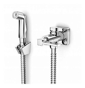 Ducha Higiênica Chuveirinho Elite Com Derivação/registro Cromada Celite