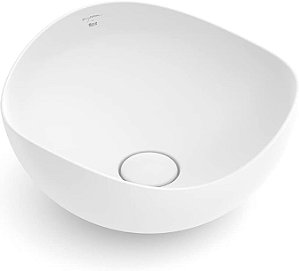 Cuba Apoio Matte White Redonda 18x37x37cm Ruy Ohtake Roca