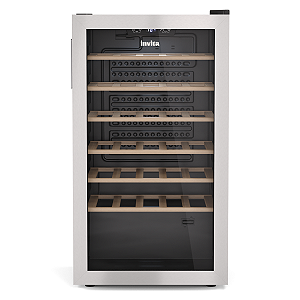 Adega De Vinho 34 Garrafas Com Acabamento Em Inox 127v - Invita