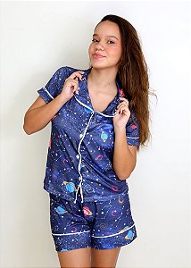 Pijama Feminino Americano Universo
