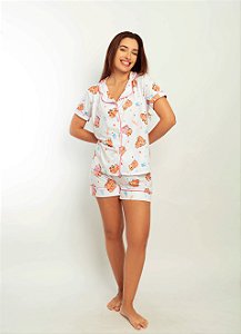 Pijama Feminino Americano Capivara