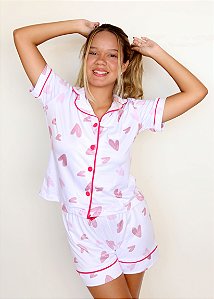 Pijama Feminino Americano Romantic