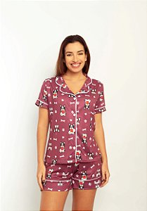 Pijama Feminino Americano Buldogue
