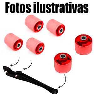 Kit 6 Buchas Braços Suspensão Traseira Chery Face 1.3 S18