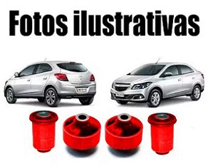 Kit Buchas Balança Bandeja Onix 2012 2013 2014 2015 Em Pu