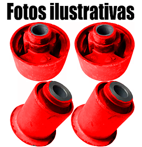Kit 4 Buchas Bandeja Susp. Diant. Honda Civic 2001 Até 2006