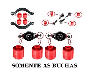 Kit 12 Buchas Suspensão Completa Traseira Focus 98 12 Em Pu
