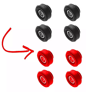 Kit 4 Buchas Braço Tensor Oscilante Fiat Uno Fire Tds Em Pu
