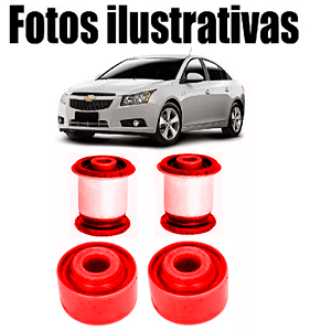 Cruze 2011/16 Kit Bucha Dianteira E Eixo Traseiro Em Pu