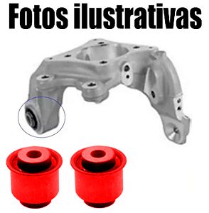 Kit 2 Buchas Manga Eixo Traseira Fusion Titanium 2015 Em Pu