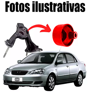 Refil Coxim Calço Traseiro Motor Corolla 2002 A 2014 Em Pu