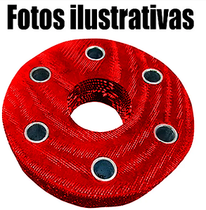 Par Disco Bolachao Cardan Omega 2.0 2.2 4cc Em Poliuretano Pu