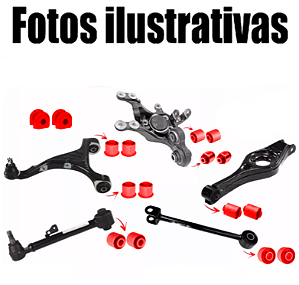 Kit 16 Buchas Da Suspensão Traseira Hyundai Santa Fé 2007-2012 em PU