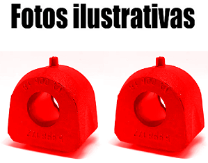 Par  Bucha Barra Estabilizadora Dianteira Fiat Elba Em Pu
