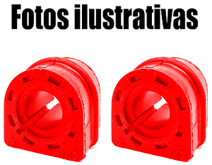 Par  Bucha Barra Estabilizadora Dianteira Fiat Toro Diesel Em Pu