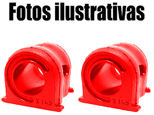 Par  Bucha Barra Estabilizadora Dianteira Honda Fit ​City Em Pu