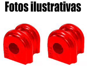 Par  Bucha Barra Estabilizadora Traseira Hyundai Ix-35 I-30 Elantra Santa Fé Azera Em Pu