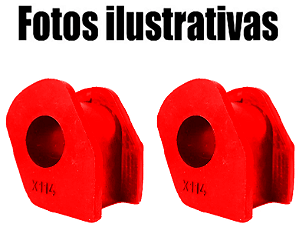 Par  Bucha Barra Estabilizadora Dianteira Ja C Motors Ja C J2 Em Pu