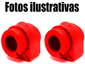 Par  Bucha Barra Estabilizadora Dianteira E Traseira  Land Rover Evoque Freelander 2 Discovery (Dianteira) Em Pu