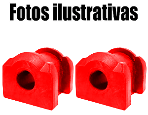 Par  Bucha Barra Estabilizadora Dianteira Mitsubishi Outlander Asx Eclipse Cross Lancer Em Pu